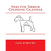Wire Fox Terrier Coloring Calendar