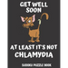 Get Well Soon At Least It's Not Chlamydia: 100 Easy Sudoku Puzzles Large Print Activity & Puzzle Book For Women, Men And Seniors