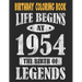 Birthday Coloring Book For Adults Life Begins At 1954 The Birth Of Legends: Easy, Relaxing, Stress Relieving Beautiful Abstract Art Coloring Pages Med