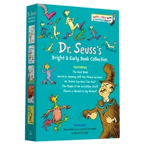 Dr. Seuss Bright & Early Book Boxed Set Collection: The Foot Book; Marvin K. Mooney Will You Please Go Now!; Mr. Brown Can Moo! Can You?, the Shape of