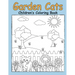 Garden Cats Children's Coloring Book