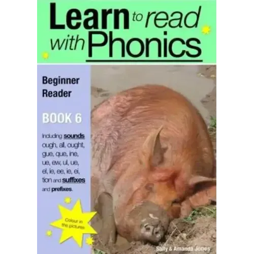 Learn to Read Rapidly with Phonics: Beginner Reader Book 6. A fun, colour in phonic reading scheme
