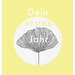 Dein erstes Jahr: Babyalbum beige gelb, zum Eintragen der schönsten Momente und Erinnerungen für unser erstes gemeinsames Jahr