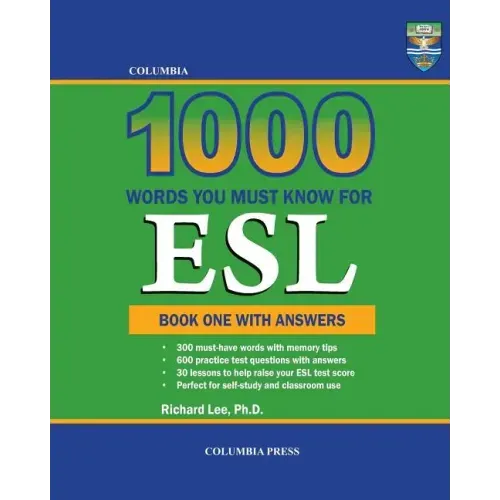Columbia 1000 Words You Must Know for ESL: Book One with Answers