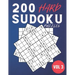200 Hard Sudoku Puzzles.: Challenging Sudoku Book For Adults ( Volume 3 )