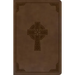 KJV Large Print Personal Size Reference Bible, Brown Celtic Cross Leathertouch