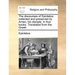 The Discourses of Epictetus: Collected and Preserved by Arrian, His Disciple. in Four Books. Translated from the Greek.