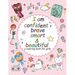 I'am confident brave smart and beautiful: a coloring book for girls: Inspirational and motivational coloring book for girls