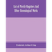 List Of Parish Registers And Other Genealogical Works