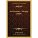 Recollections Of Rugby (1848)