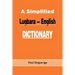 A Simplified Lugbara-English Dictionary