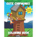 Cute Chipmunks Coloring Book for Kids Ages 6 - 10: Animal coloring book for kids