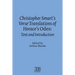 Christopher Smart's Verse Translation of Horace's Odes: Text and Introduction