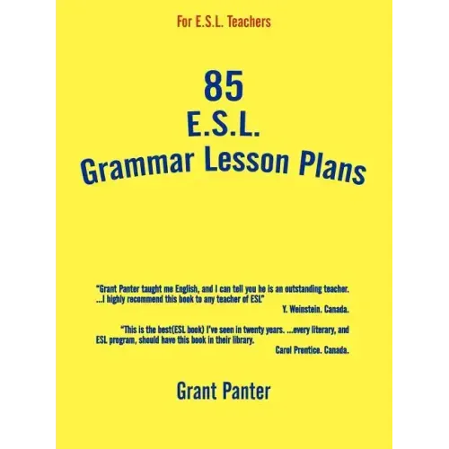 85 ESL Grammar Lesson Plans