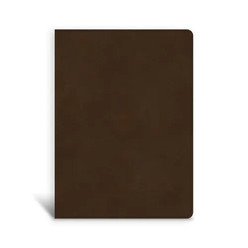 CSB Single-Column Wide-Margin Bible, Brown Leathertouch