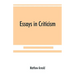 Essays in criticism