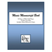 Music Manuscript Book (Blue): 96 Pages; 12 Staves; Includes Music Reference Charts