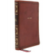Nkjv, Reference Bible, Center-Column Giant Print, Leathersoft, Brown, Red Letter Edition, Thumb Indexed, Comfort Print: Holy Bible, New King James Ver