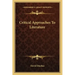 Critical Approaches to Literature