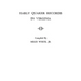 Early Quaker Records in Virginia