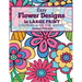 Easy Flowers Designs in Large Print: Coloring Book For Adults
