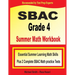 SBAC Grade 4 Summer Math Workbook: Essential Summer Learning Math Skills plus Two Complete SBAC Math Practice Tests