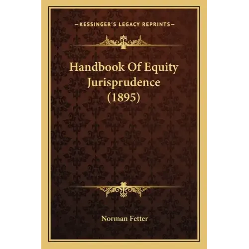 Handbook of Equity Jurisprudence (1895)