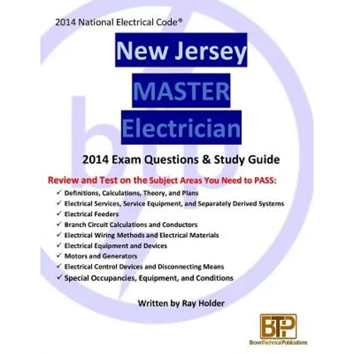 New Jersey 2014 Master Electrician Study Guide