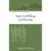 Rules for Walking in Fellowship