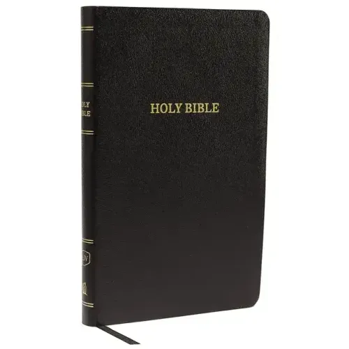 KJV, Thinline Reference Bible, Bonded Leather, Black, Red Letter Edition