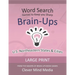 Brain-Ups Large Print Word Search: Games to Keep You Sharp: U.S. Northeastern States