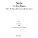 Suite for Two Pianos (After Rachmaninoff): (Prokofiev, Rachmaninoff, Stravinsky)