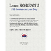 Learn Korean 5: 10 Sentences per Day