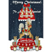 Merry Christmas To A Very Special Grandson! (Coloring Card): Holiday Messages, Christmas Animals, Coloring for Young Children