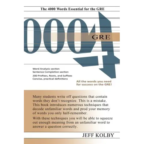 GRE 4000: The 4000 Words Essential for the GRE