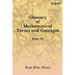 Glossary of Mathematical Terms and Concepts (Part IV)