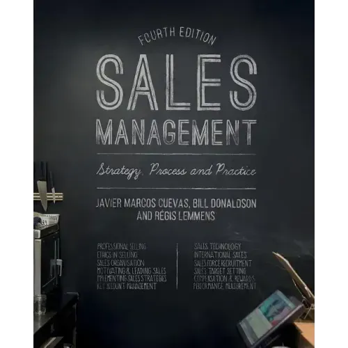 Sales Management: Strategy, Process and Practice