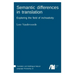 Semantic differences in translation