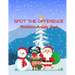 Spot The Difference Christmas Activity Book: A Fun Christmas Edition Activity Book And A Great Gift Idea For Both Boys And Girls With An Amusing Spot
