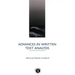 Advances in Written Text Analysis