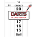 Dart Score Keeper: 100 Darts Score Sheets, Darts Game, Dart Score Pad, Score Keeper Notebook