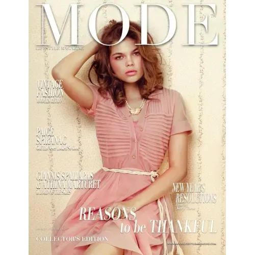 Mode Lifestyle Magazine - Reasons to be Thankful: Collector's Edition - Vintage Fashion Cover