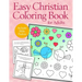 Easy Christian Coloring Book for Adults: Calming Large Print Psalms for Seniors and Beginners