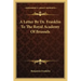 A Letter by Dr. Franklin to the Royal Academy of Brussels