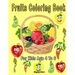 Fruits Coloring Book For Kids Age 4 To 6