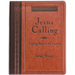 Jesus Calling, Large Text Brown Leathersoft, with Full Scriptures: Enjoying Peace in His Presence (a 365-Day Devotional) - The Perfect Father's Day Gi