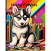 Husky Puppies Coloring Book: Husky Puppies Coloring Book