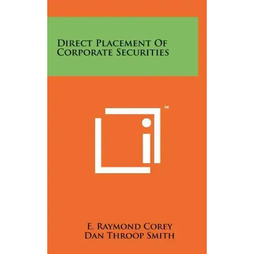 Direct Placement Of Corporate Securities