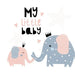 My Little Baby: Baby Shower Guest Book with Elephant Girl and Her Mom Theme, Personalized Wishes for Baby & Advice for Parents, Sign In, Gift Log, and