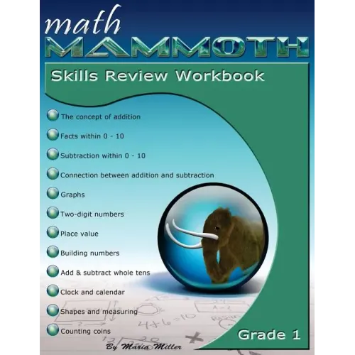Math Mammoth Grade 1 Skills Review Workbook